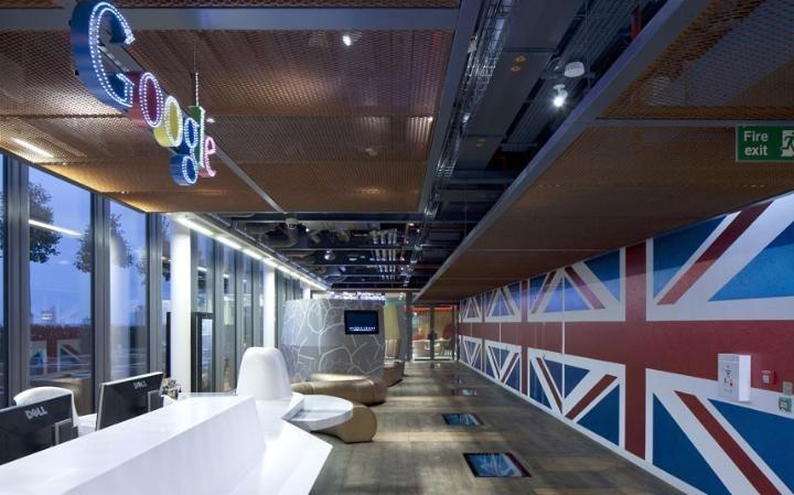 lounge area in google hq in london